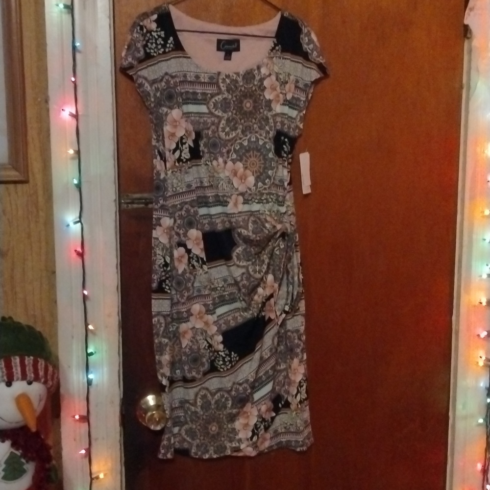 Faux wrap dress